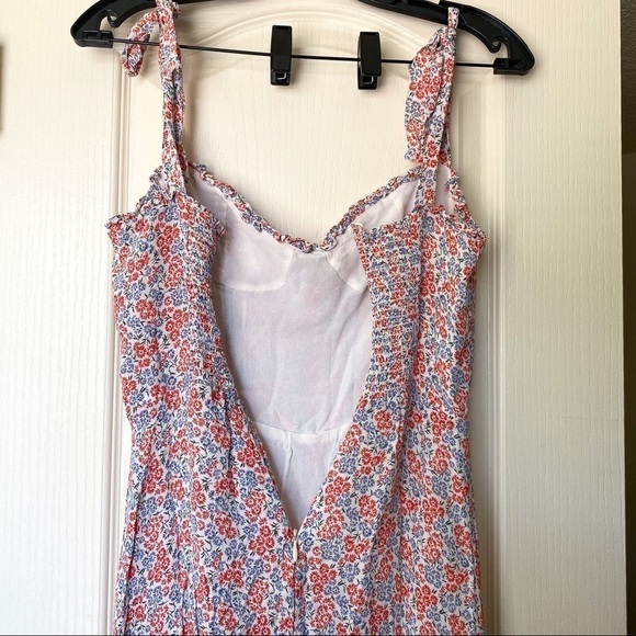 Reformation Dress Nikita Floral Midi Ruffle Shelby 10 GUC - Picture 6 of 8